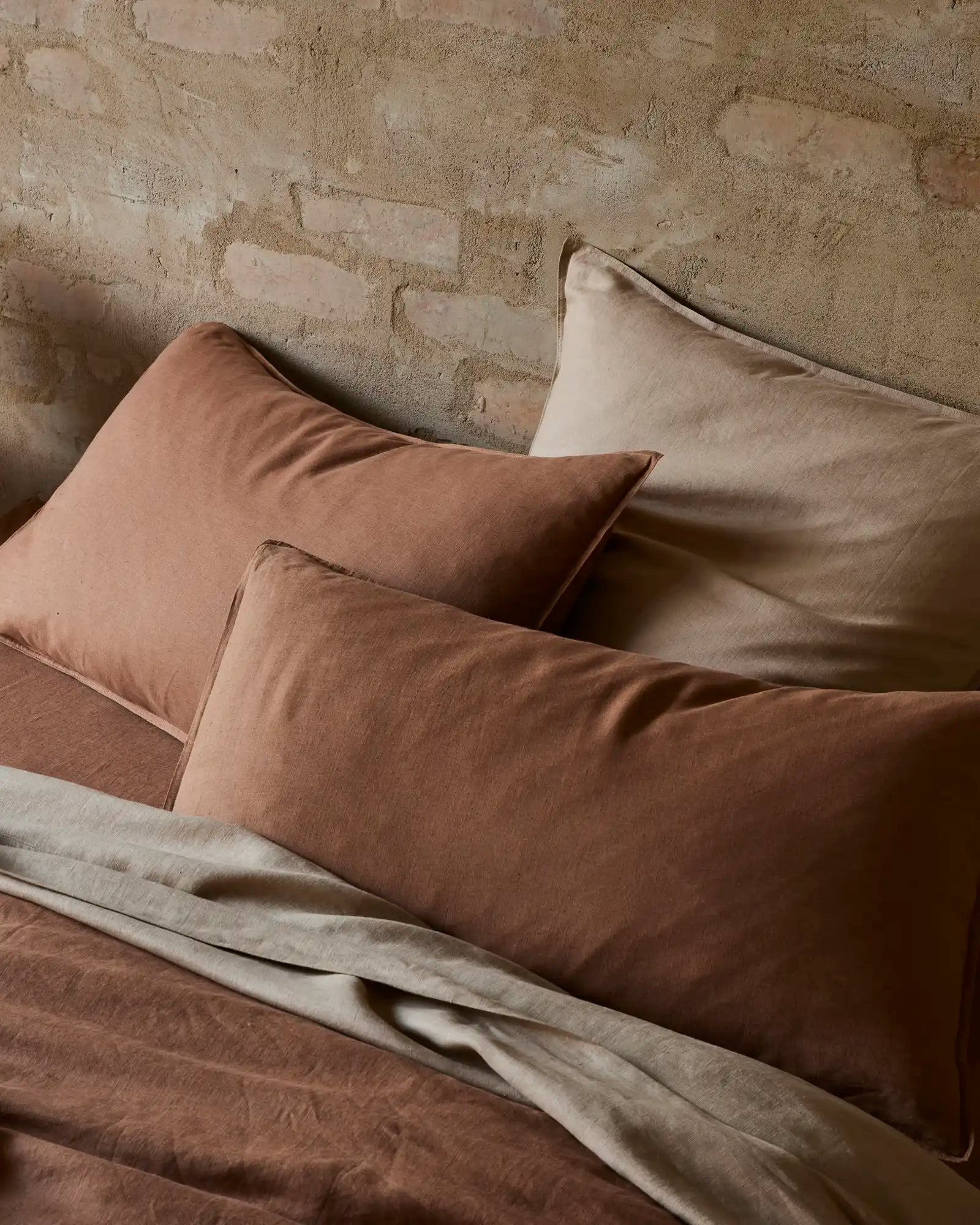 Weave Ravello Pillowcase Set - Biscuit