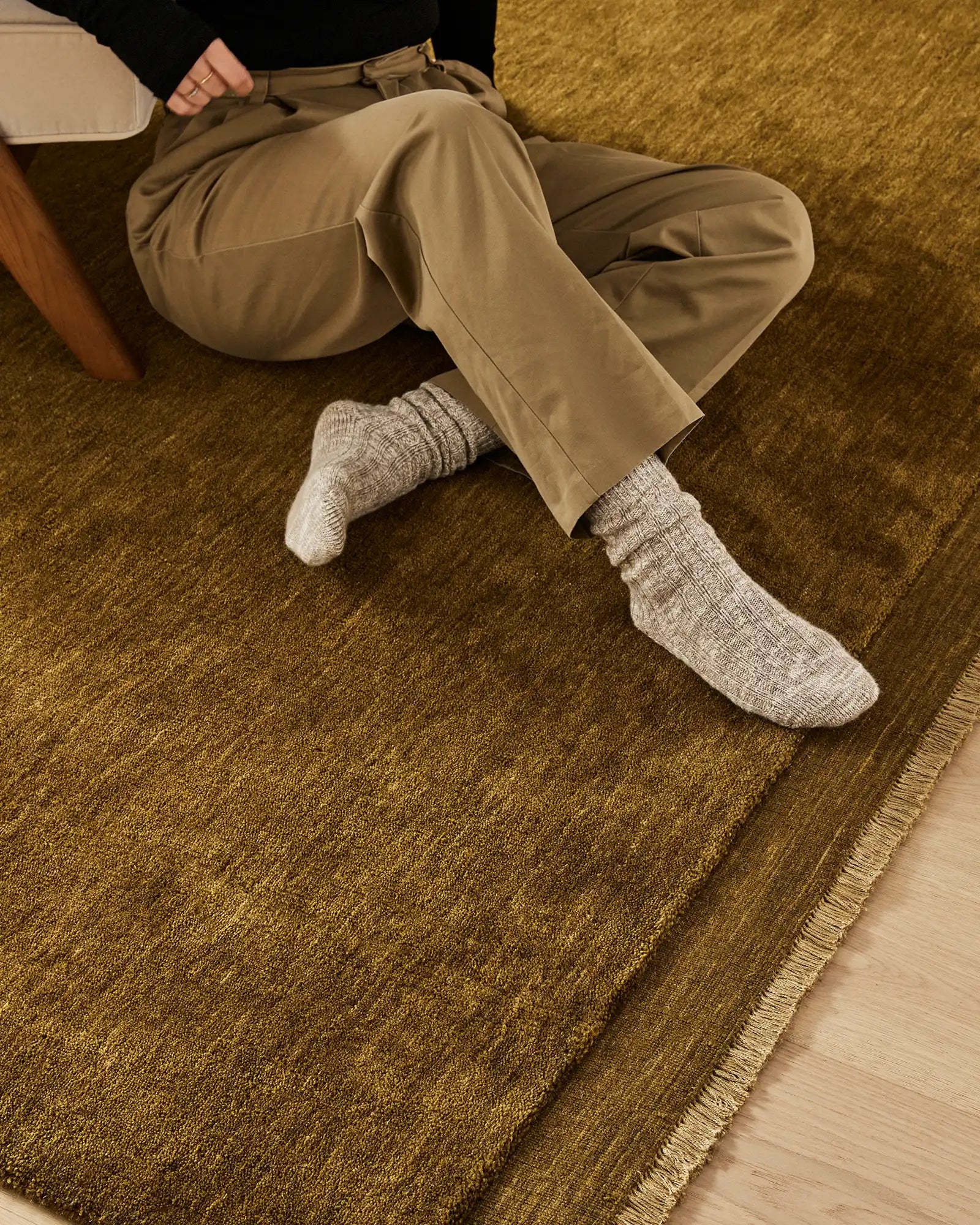 Weave Silvio Floor Rug - Oakmoss