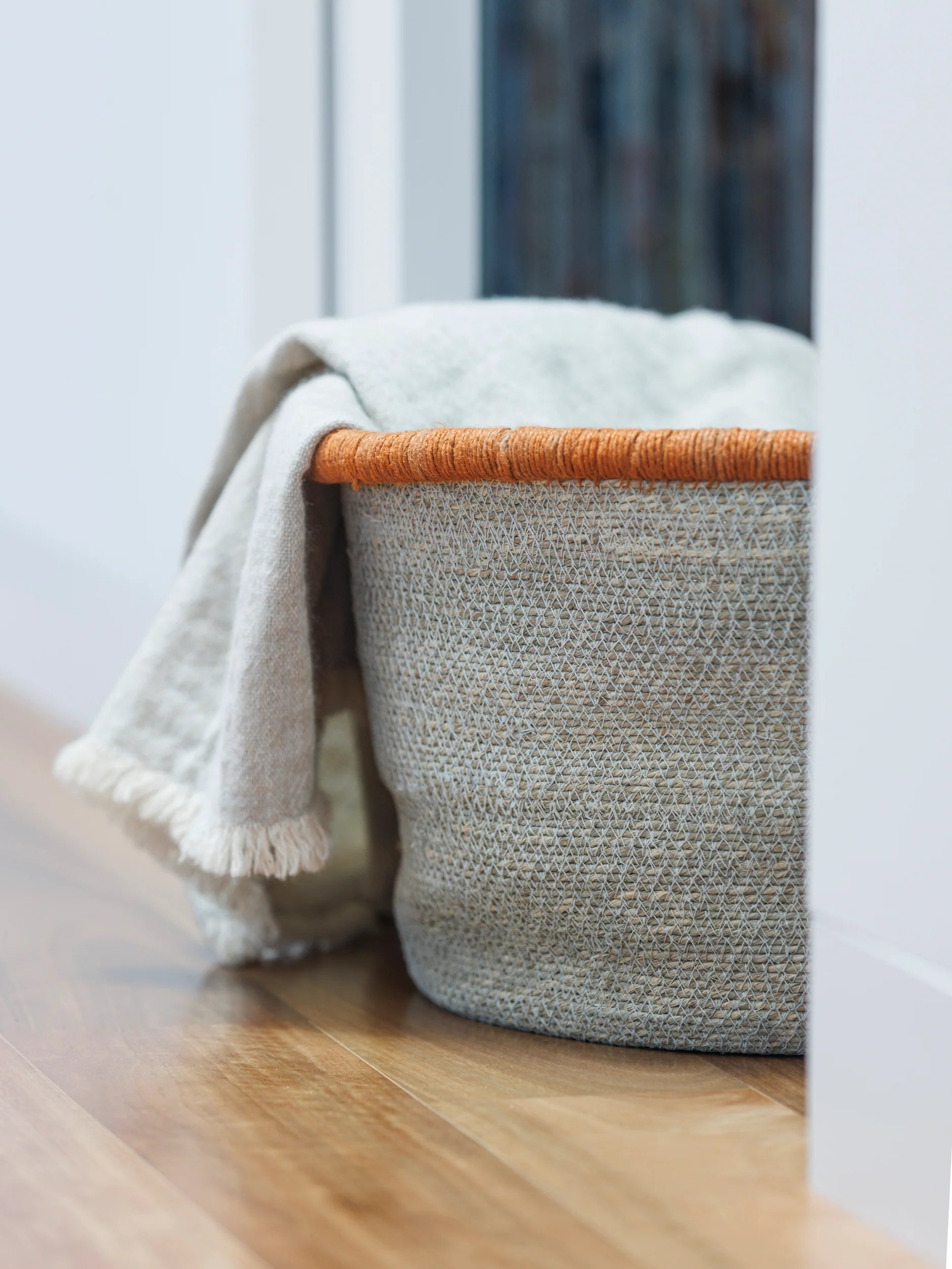 Citta Arena Storage Basket - Haze / Chestnut