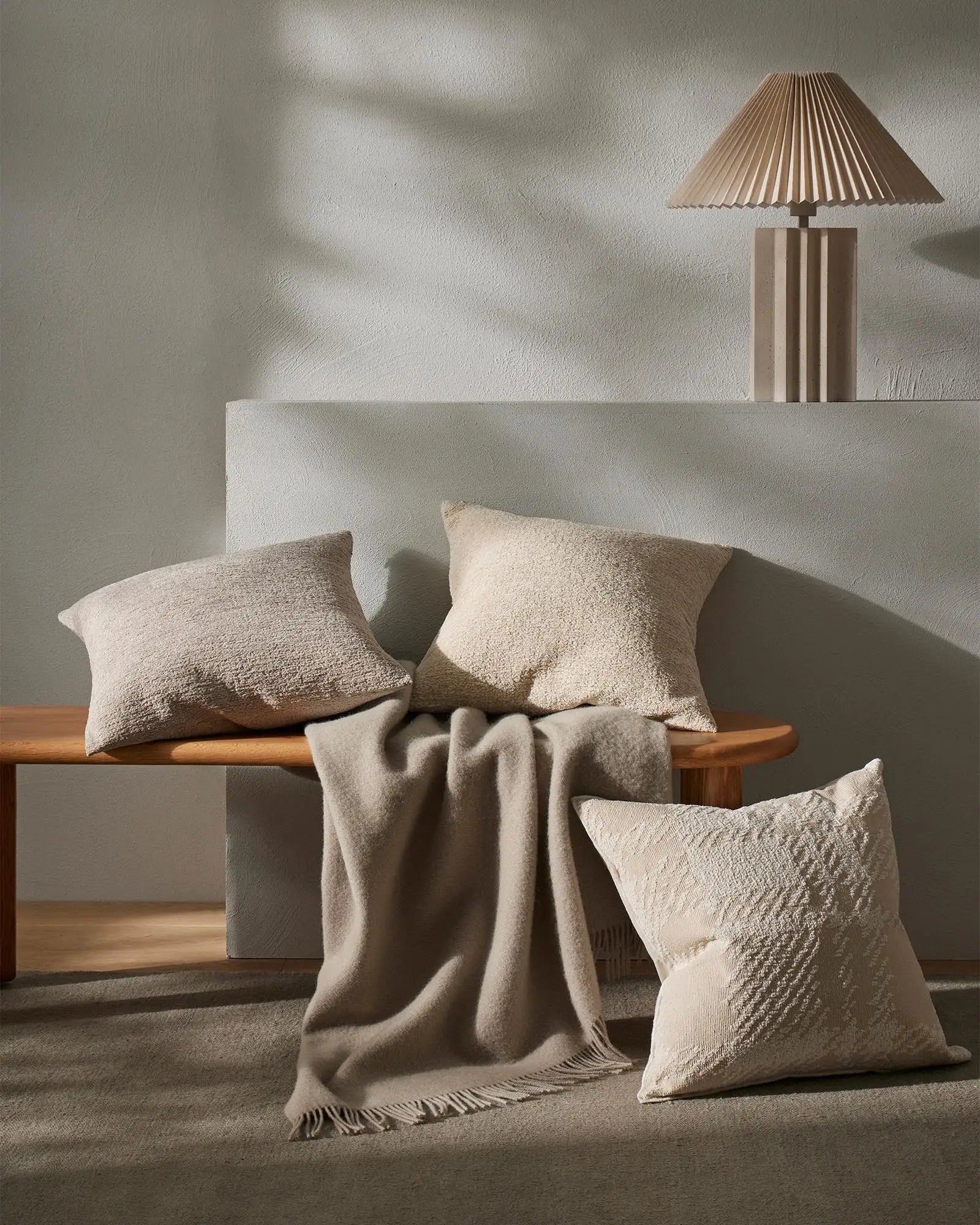 Weave - Nevis Throw - Limestone