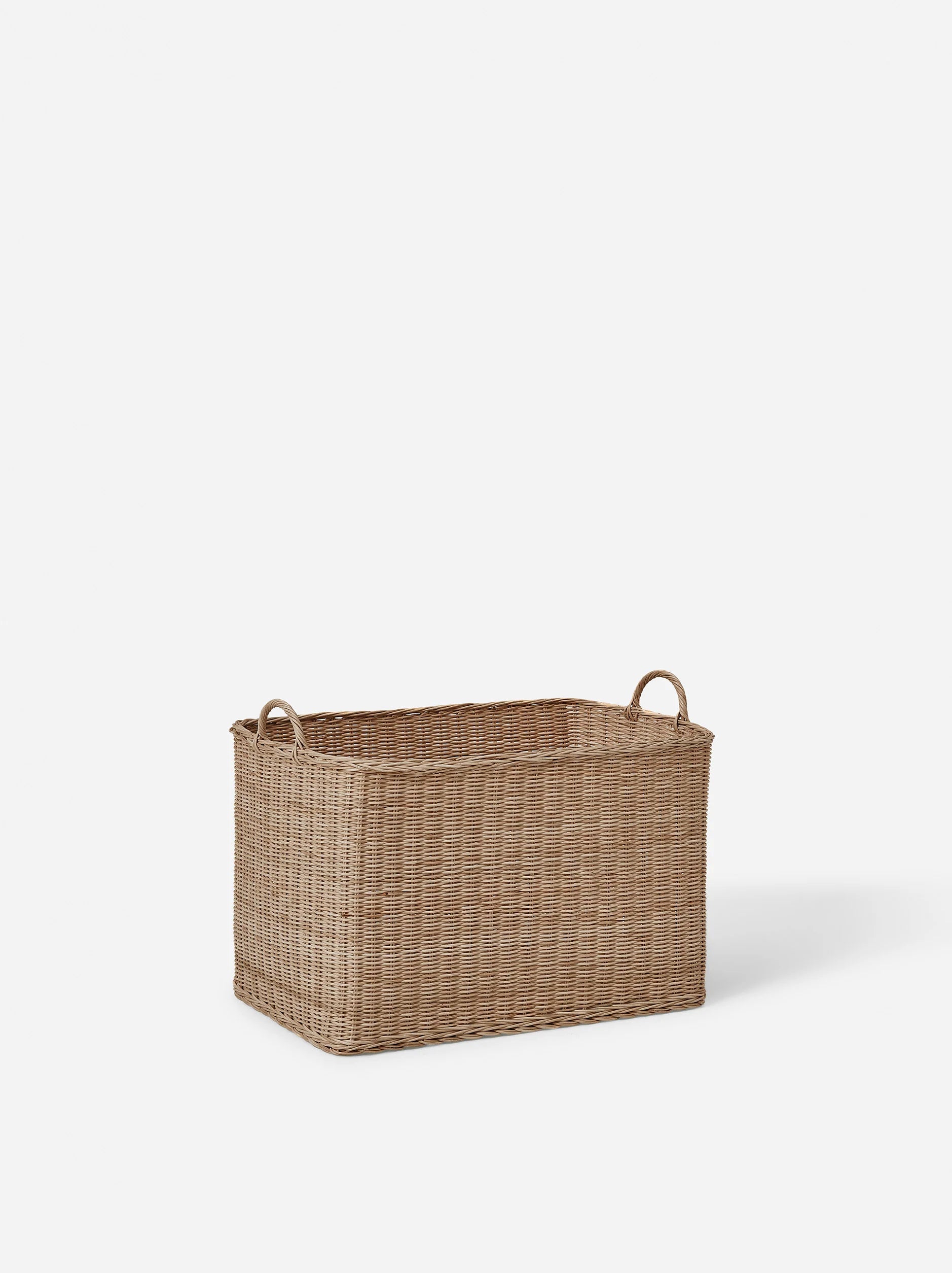 Citta Rectangle Rattan Basket - Brown