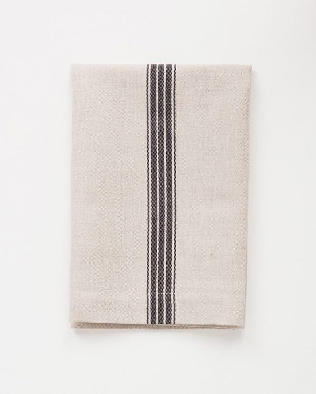 Mungo Provincial Stripe Napkins - Natural & French Navy