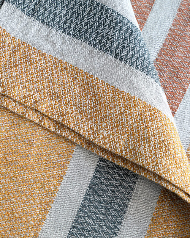 Mungo Flax Towel - Amber