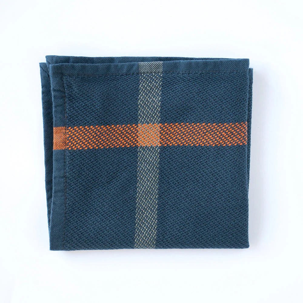 Mungo Washcloth - Marine & Petrol Blue