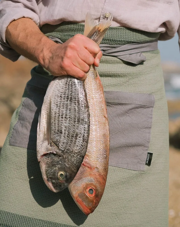 Mungo Grill Apron - Kelp