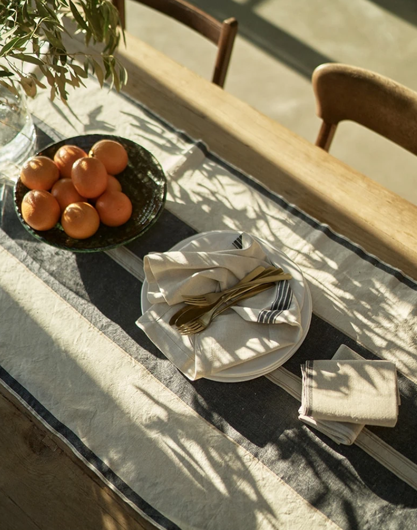Mungo Lisburn Table Runner - Navy
