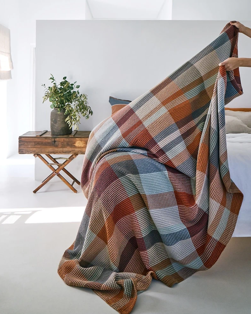 Mungo Vrou-Vrou Bed Cover - Cedarwood