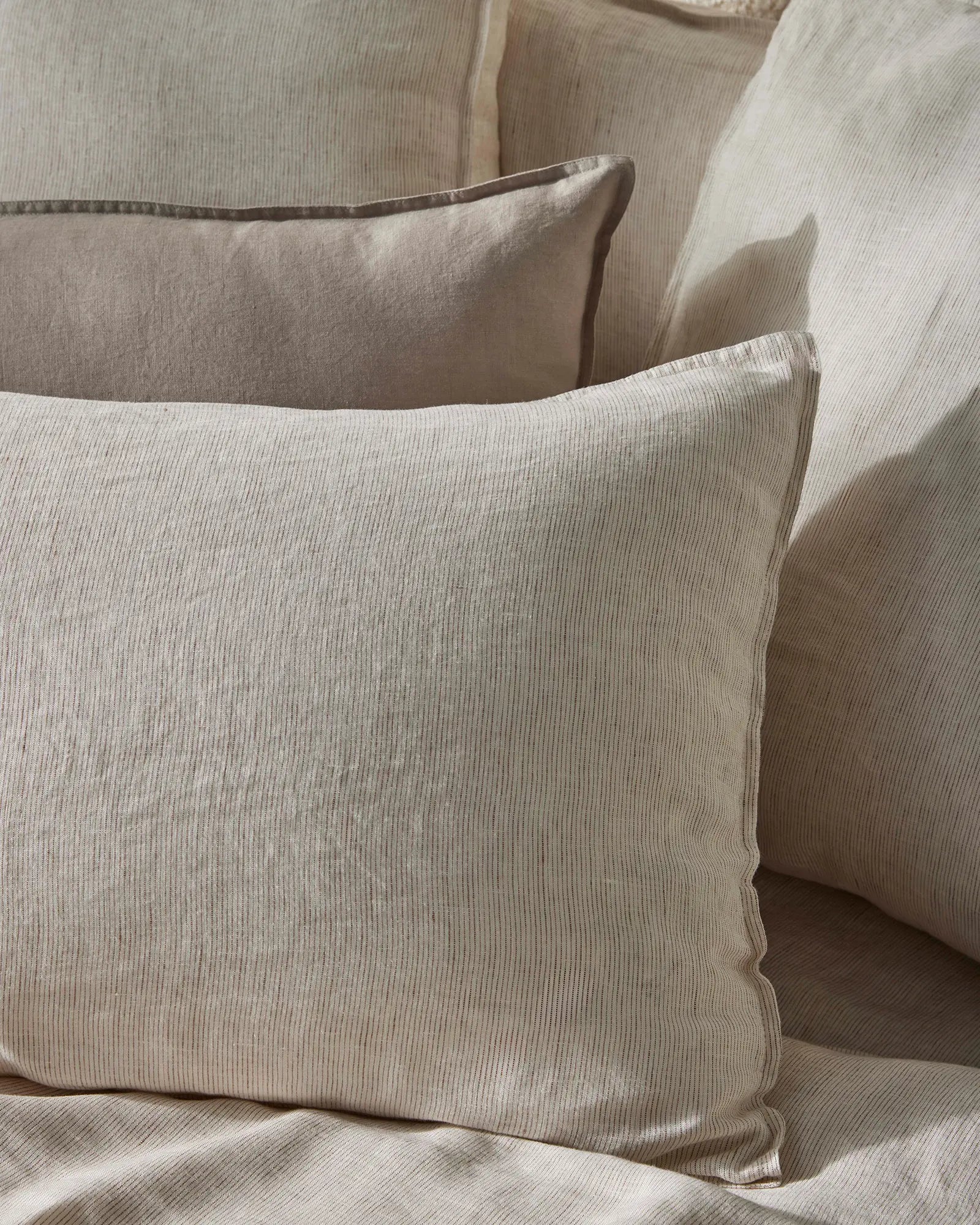Weave Sova Pillowcase Set - Savanna Pinstripe