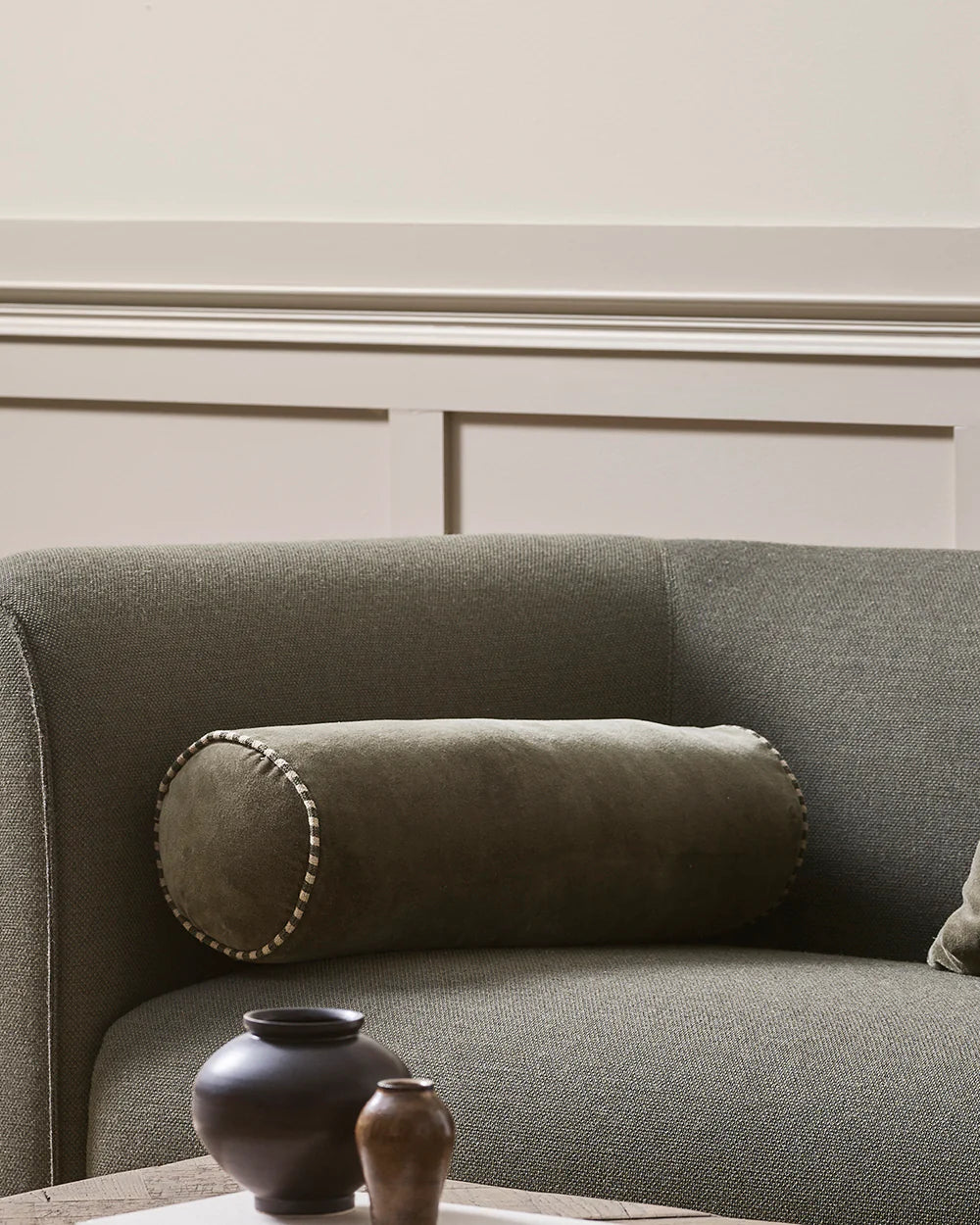 Baya Elliot Bolster Cushion Cover - Thyme