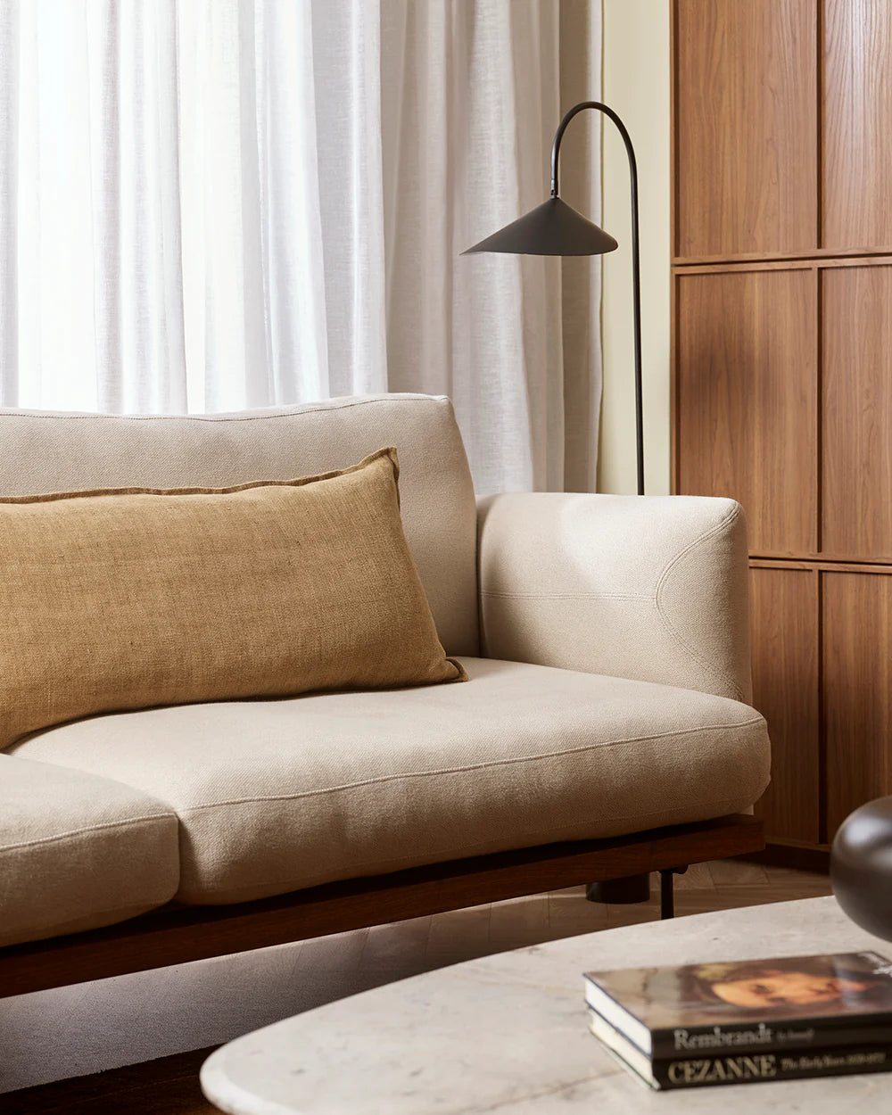 Baya Flaxmill Lumbar Cushion - Fenugreek