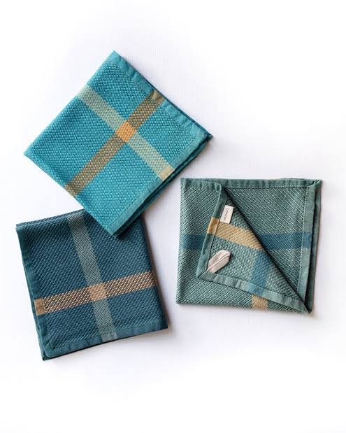 Mungo Washcloth - Aqua & Forest Green