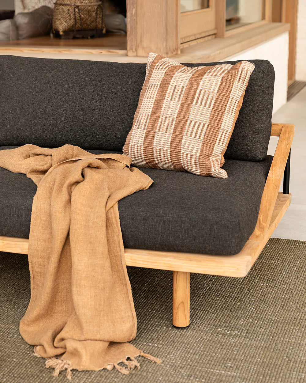 Baya Orion Outdoor Cushion Cover - Amber