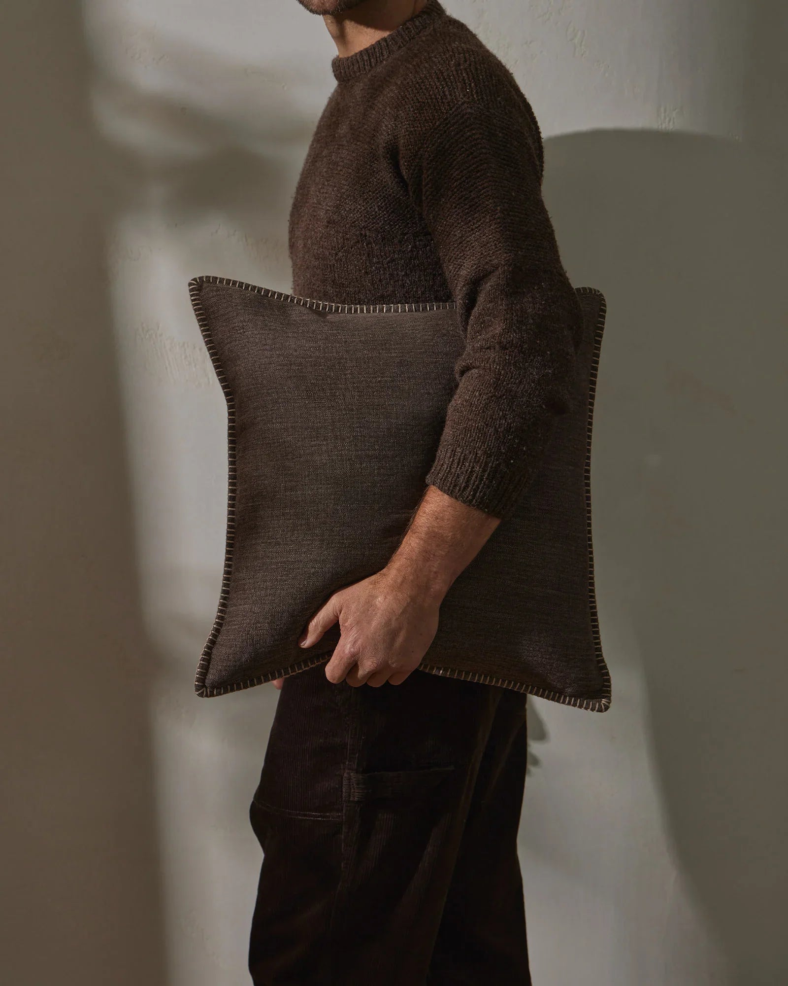 Weave Alba Cushion Cover - Bark