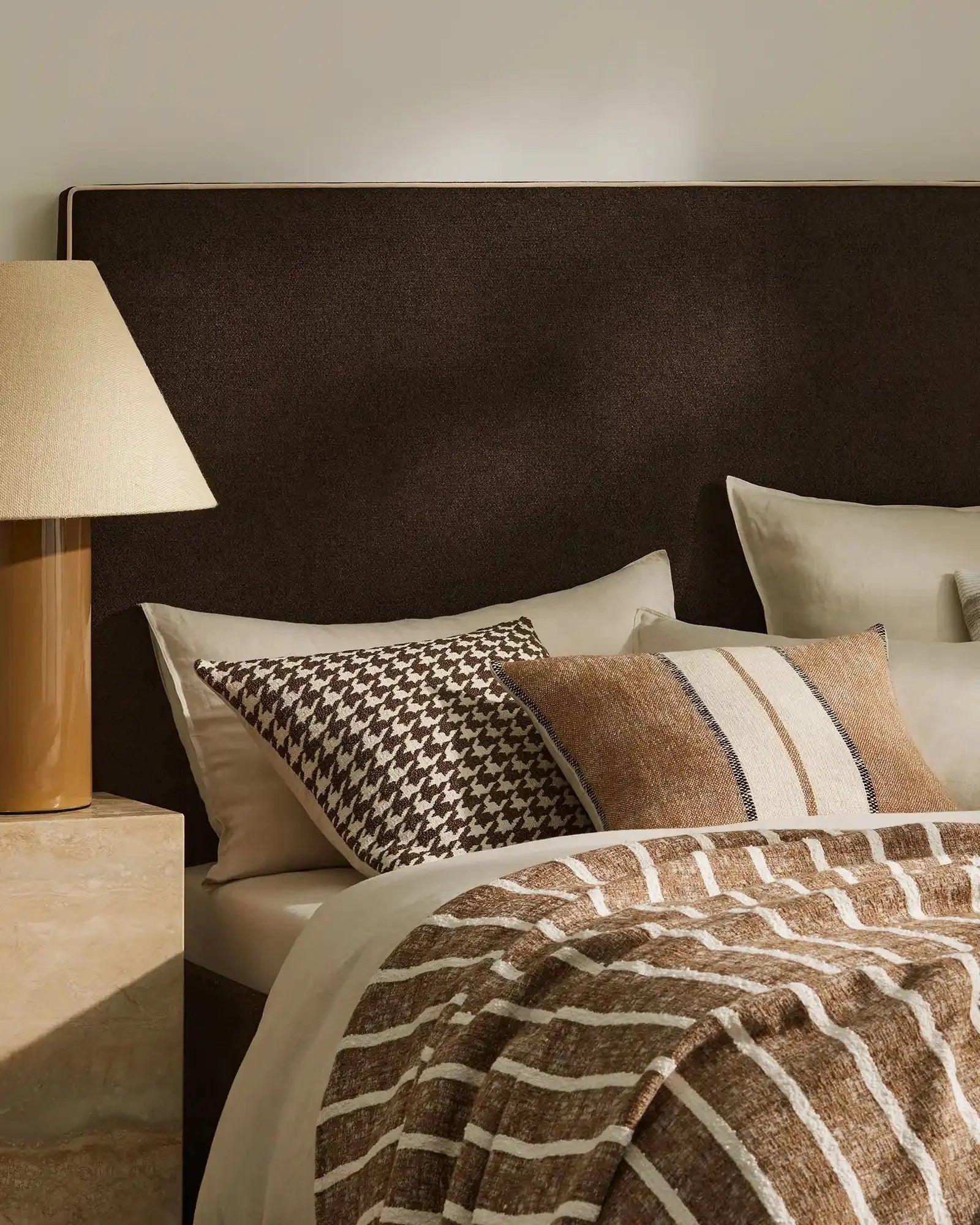 Weave Ottavio Cushion Cover - Cocoa