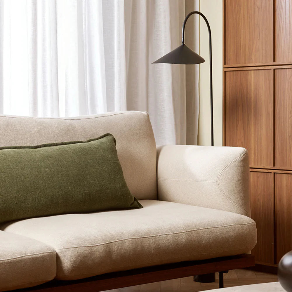 Baya Flaxmill Lumbar Cushion - Moss