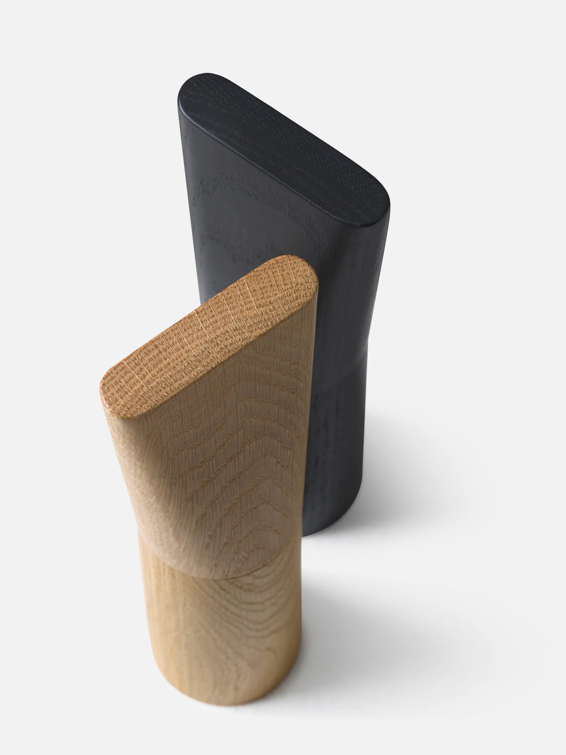 Citta Pinch Salt & Pepper Mill Set - Oak & Black