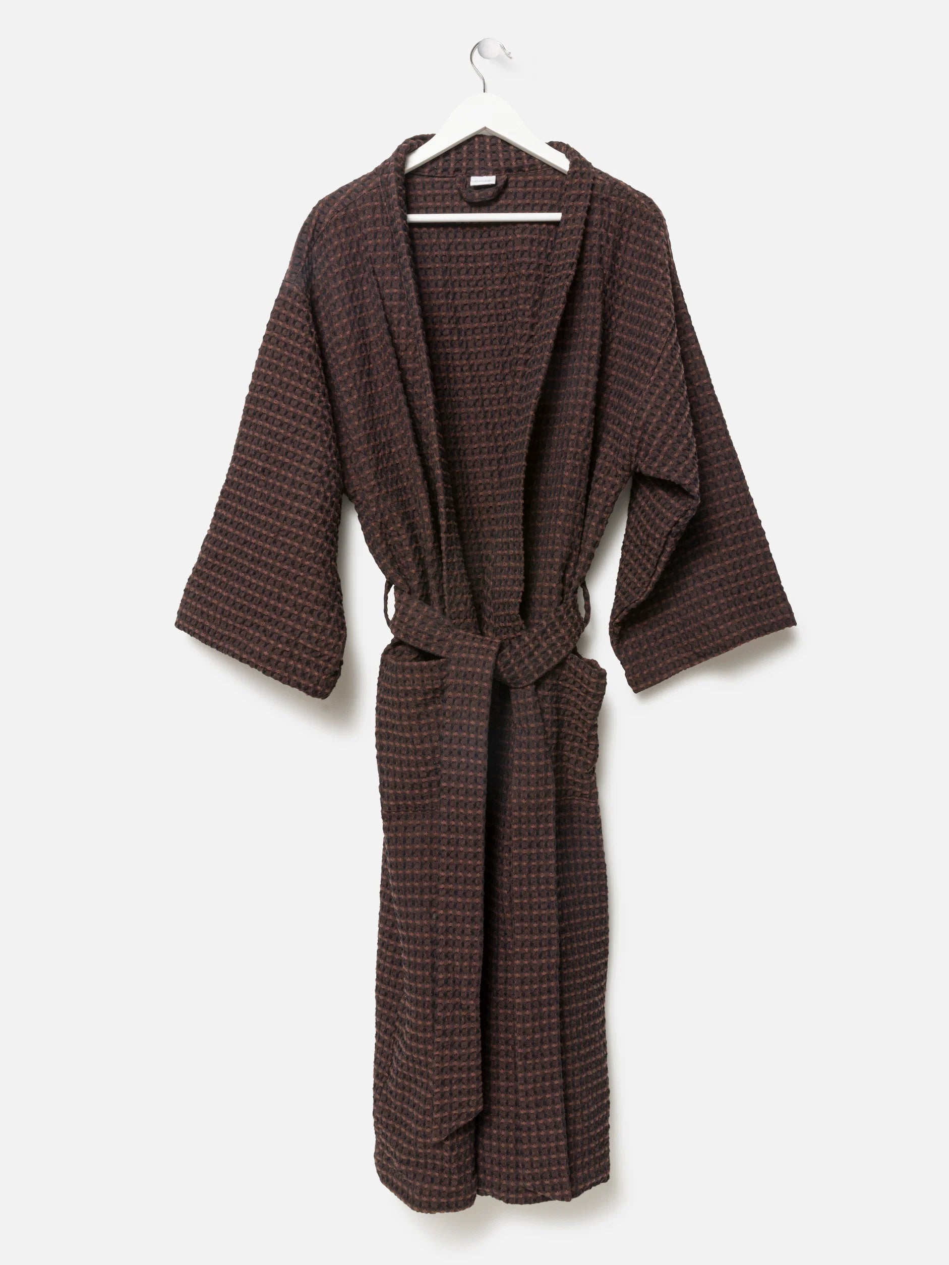 Citta Aalto Mens Robe - Midnight & Mahogany