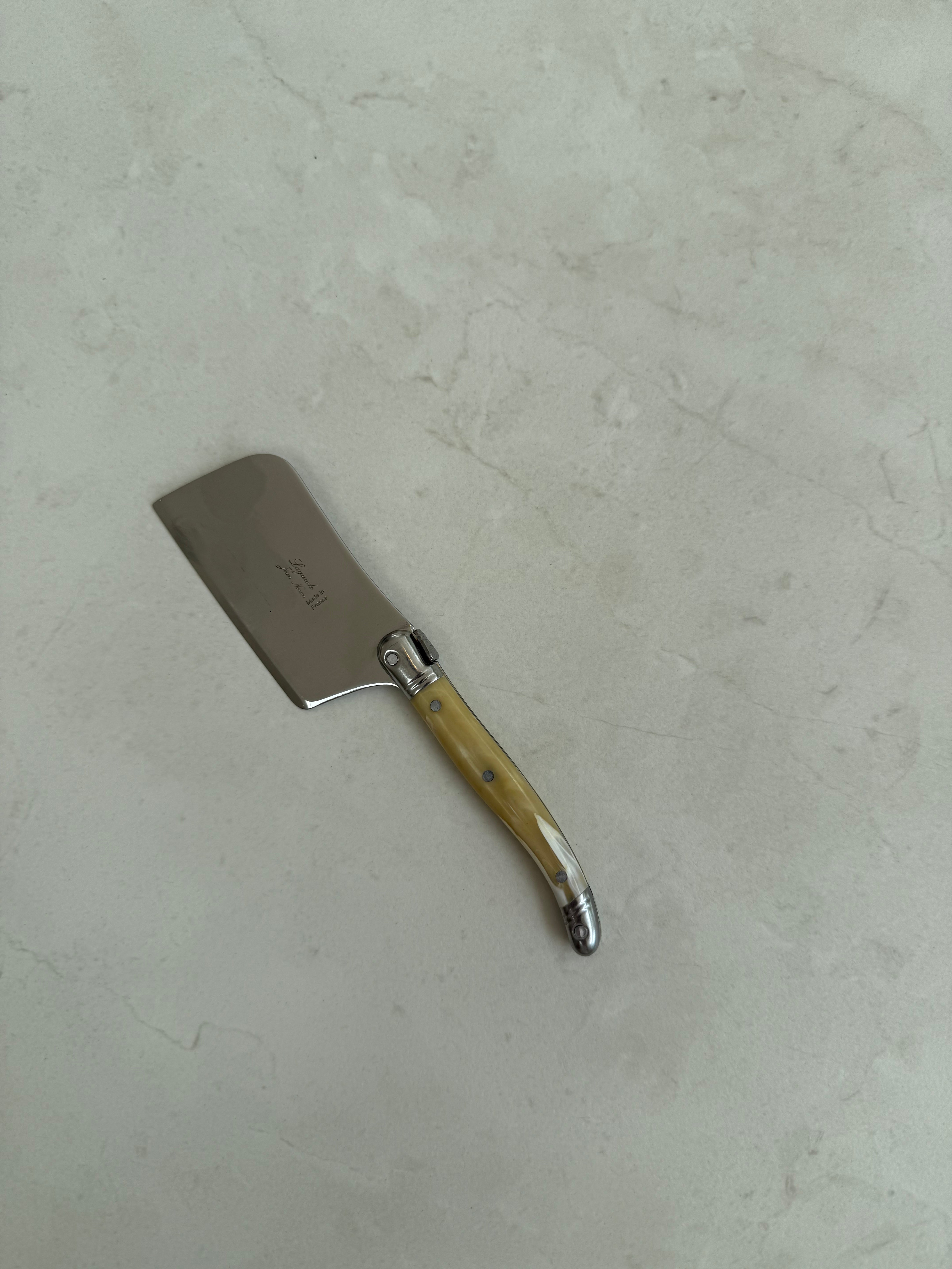 Laguiole Neron Short Cheese Hatchet - Horn