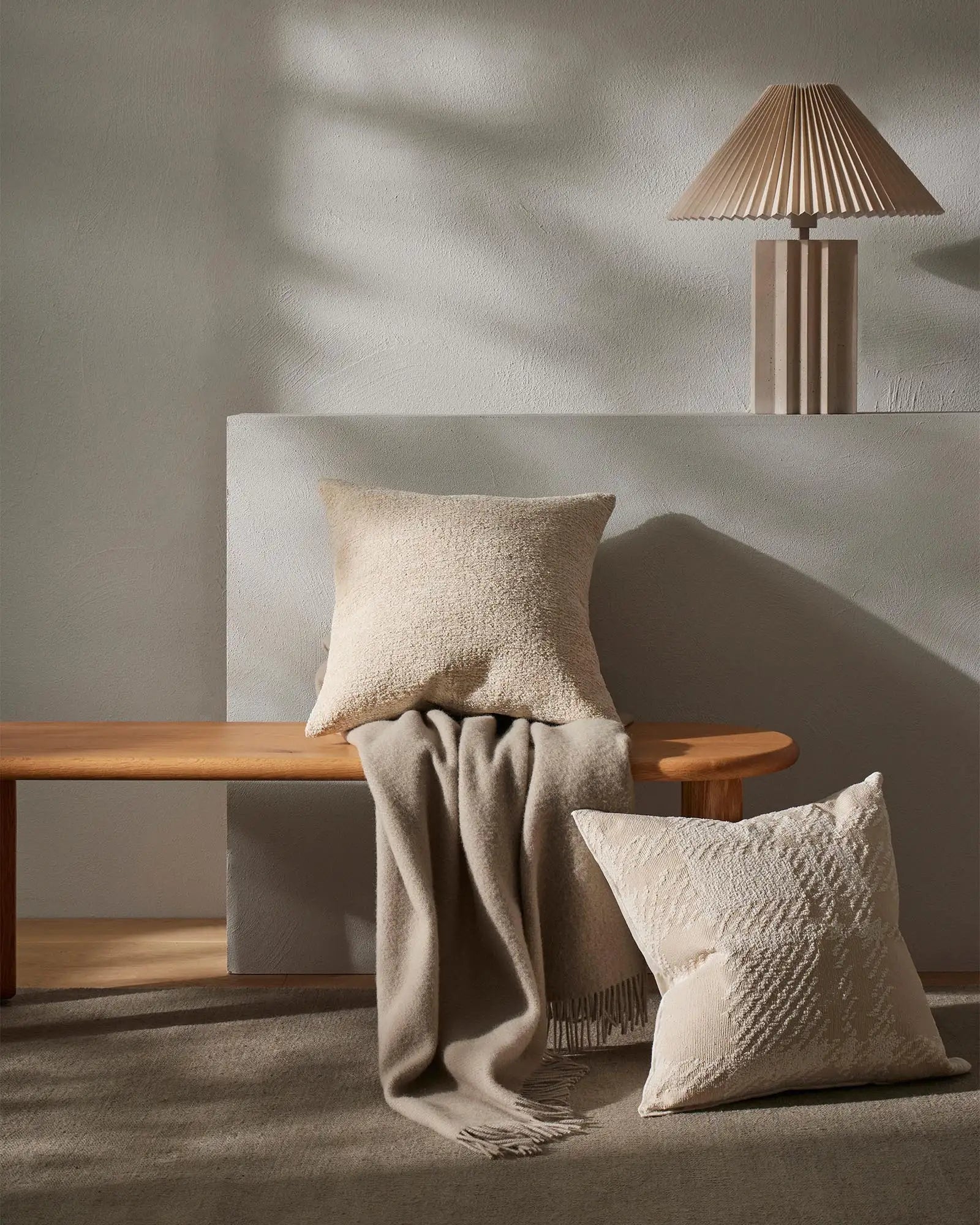 Weave - Nevis Throw - Limestone