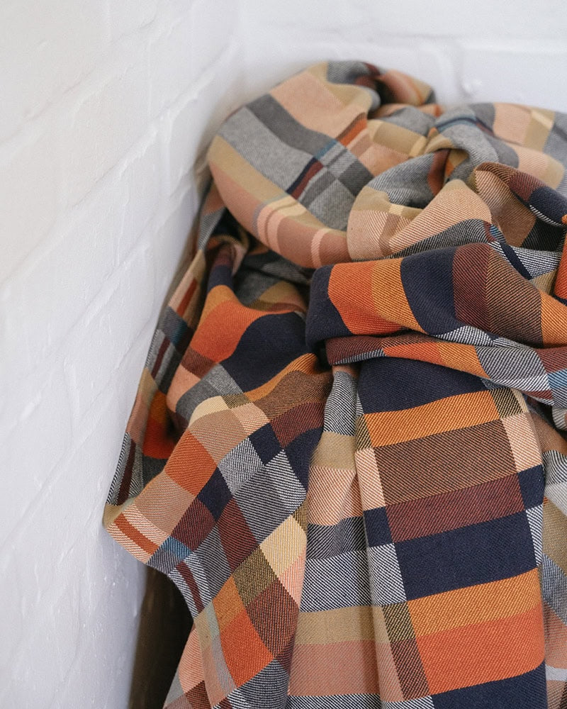 Mungo Double Cloth Cotton Bed Throw - Karoo