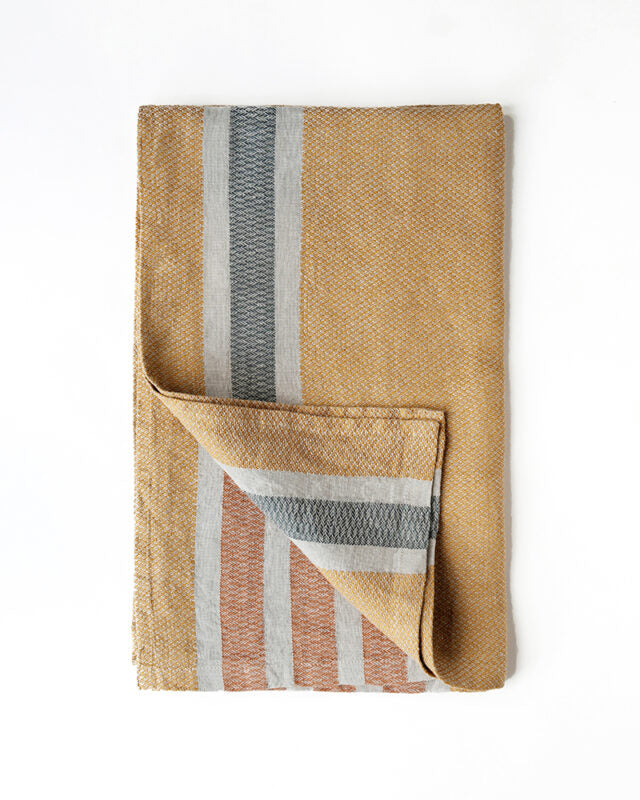 Mungo Flax Towel - Amber