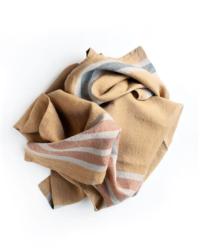 Mungo Flax Towel - Amber