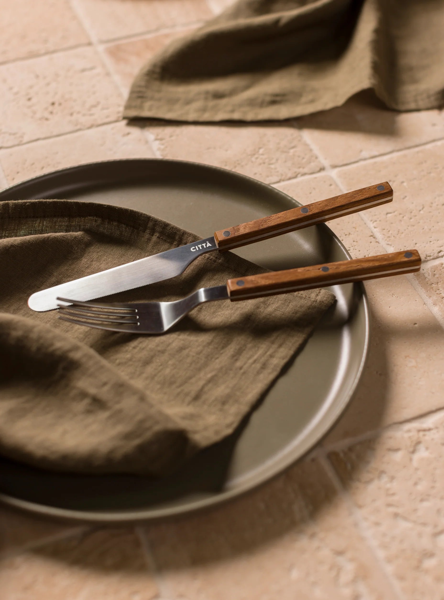 Citta Tavolo 16 Piece Cutlery Set - Maple Wood