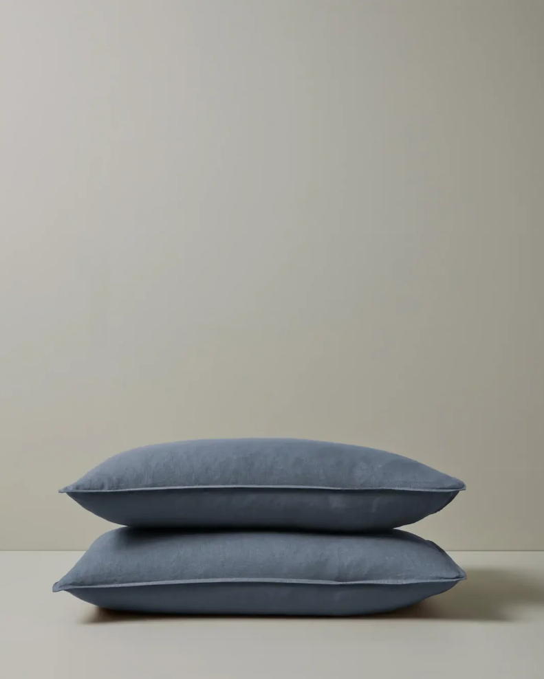 Weave Ravello Pillowcase Set - Denim