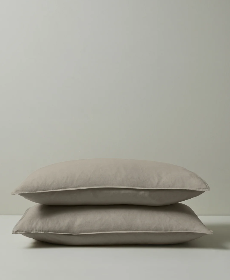 Weave Ravello Pillowcase Set - Pebble