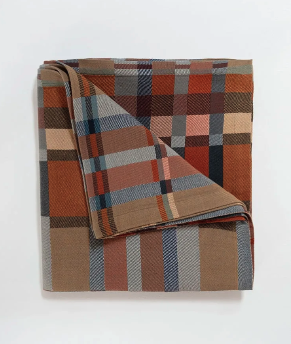 Mungo Double Cloth Cotton Bed Cover - Karoo