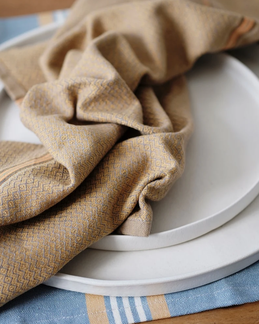 Mungo Boma Kitchen Tea Towel - Cumin
