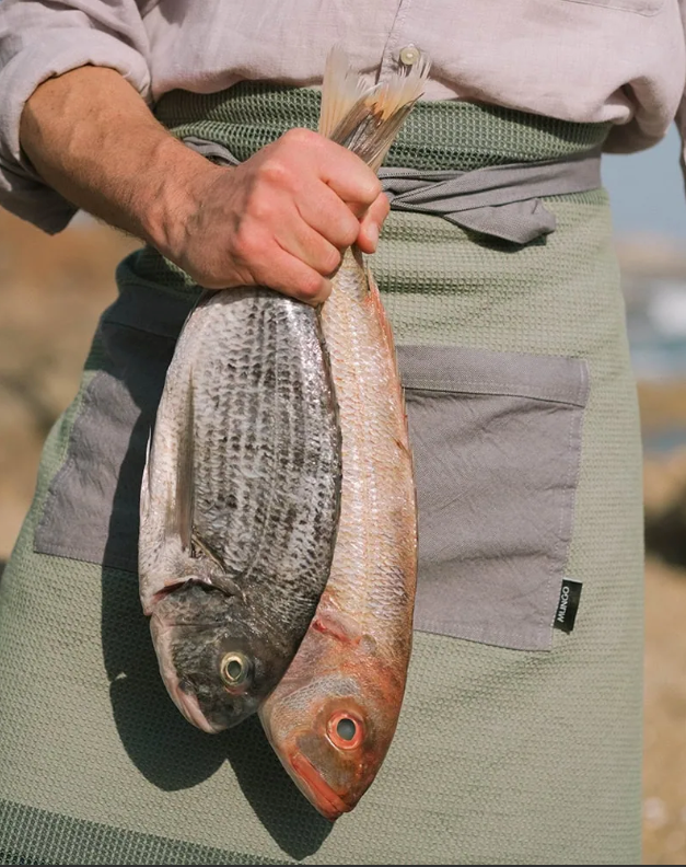 Mungo Grill Apron - Oyster