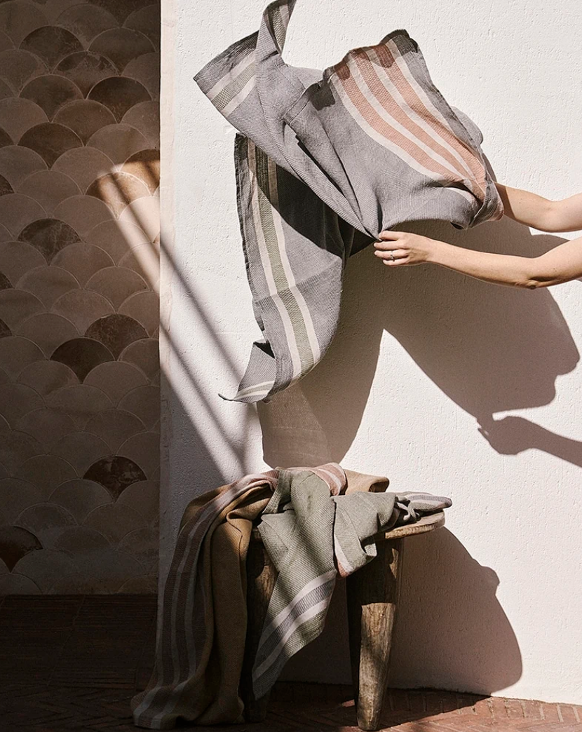Mungo Flax Towel - Graphite