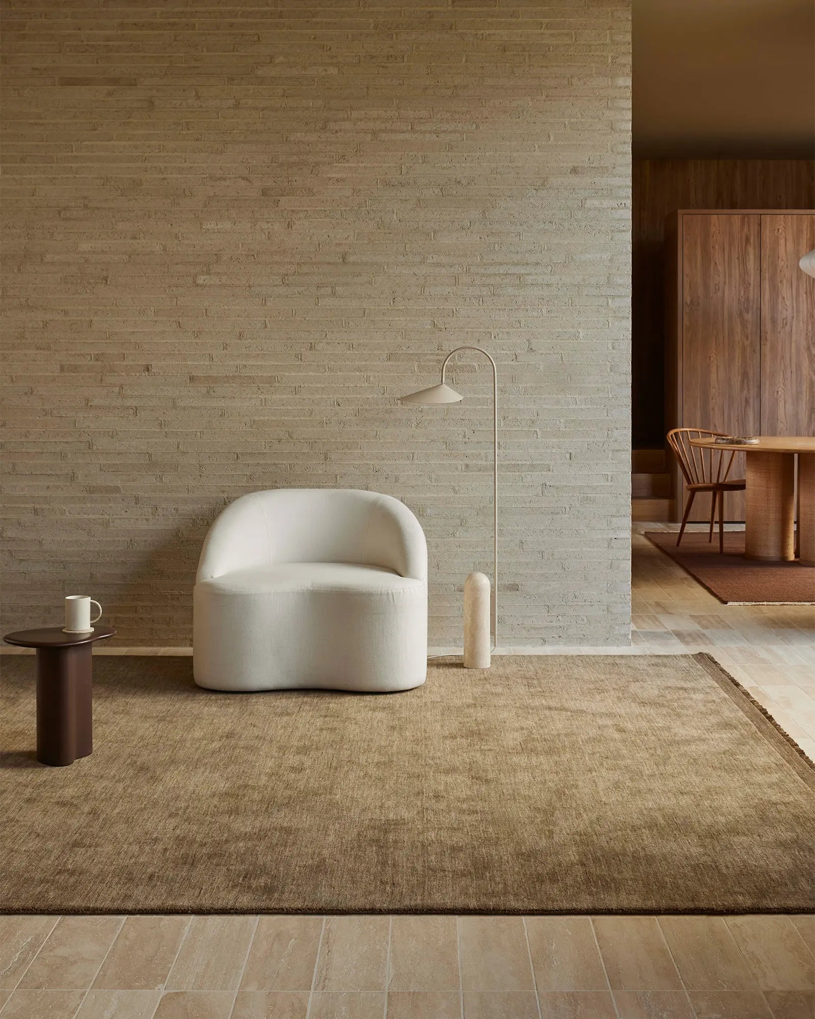Weave Silvio Floor Rug - Walnut