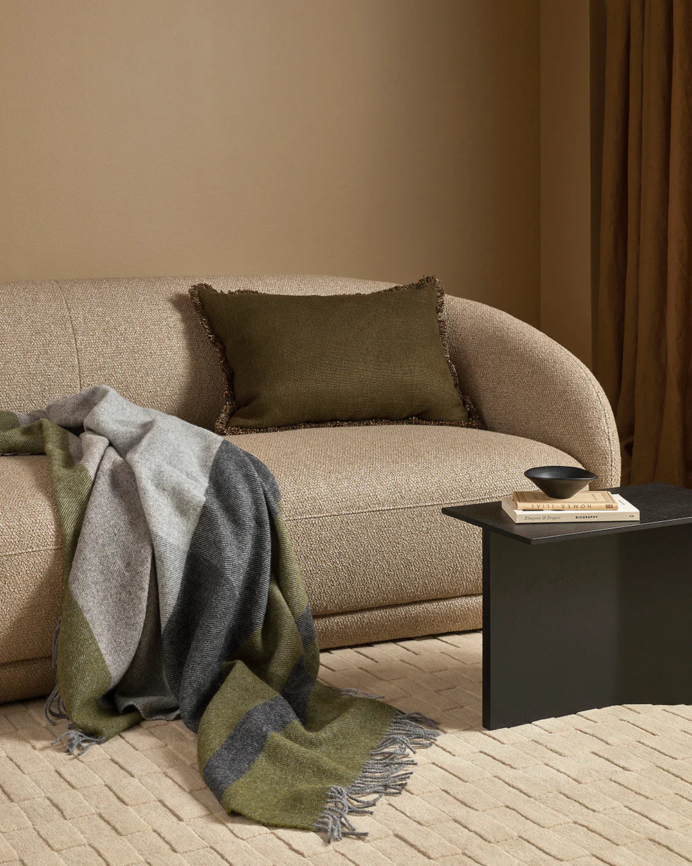 Baya Brunswick Throw - Olive