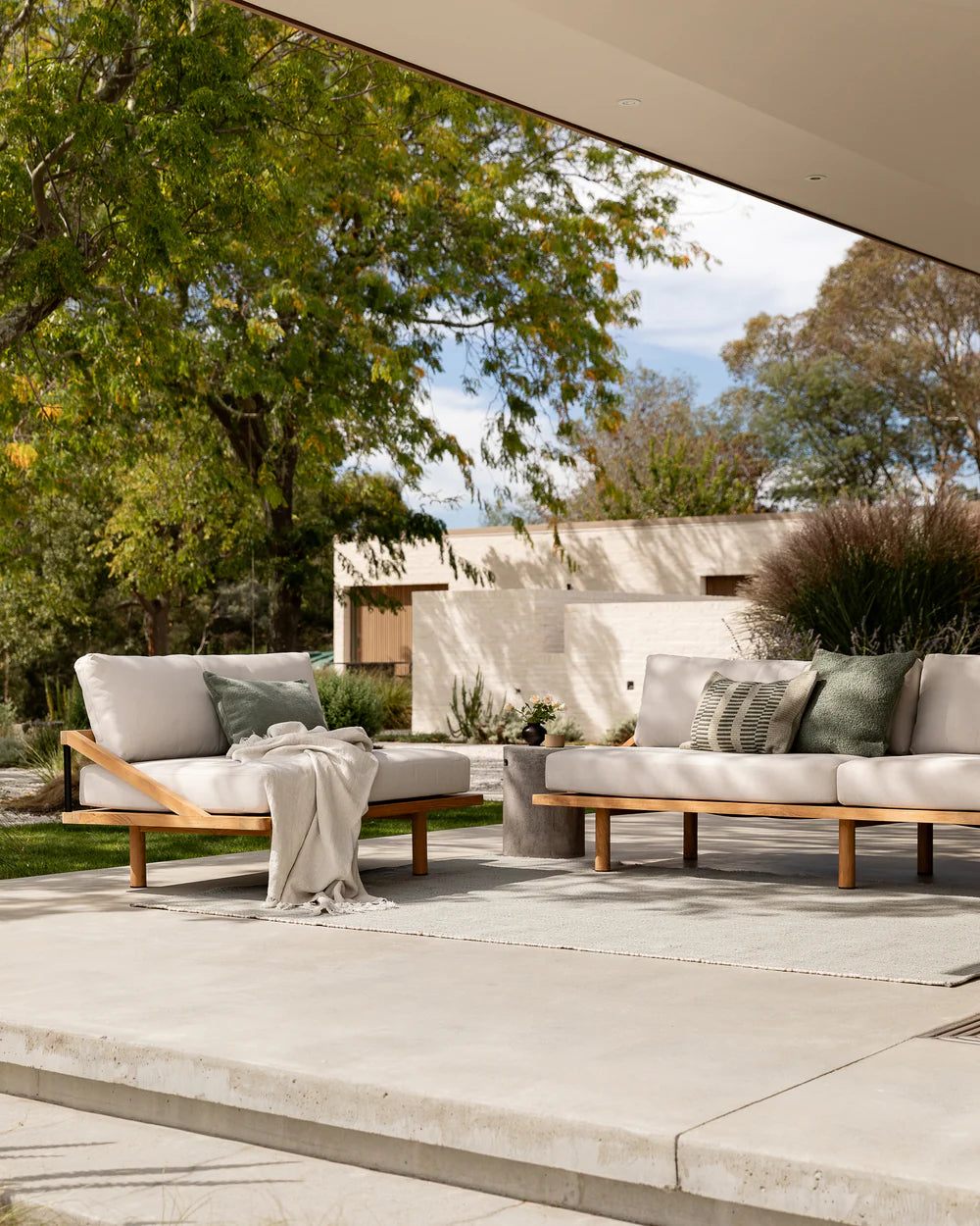 Baya Clipper Outdoor Cushion Cover - Eucalyptus