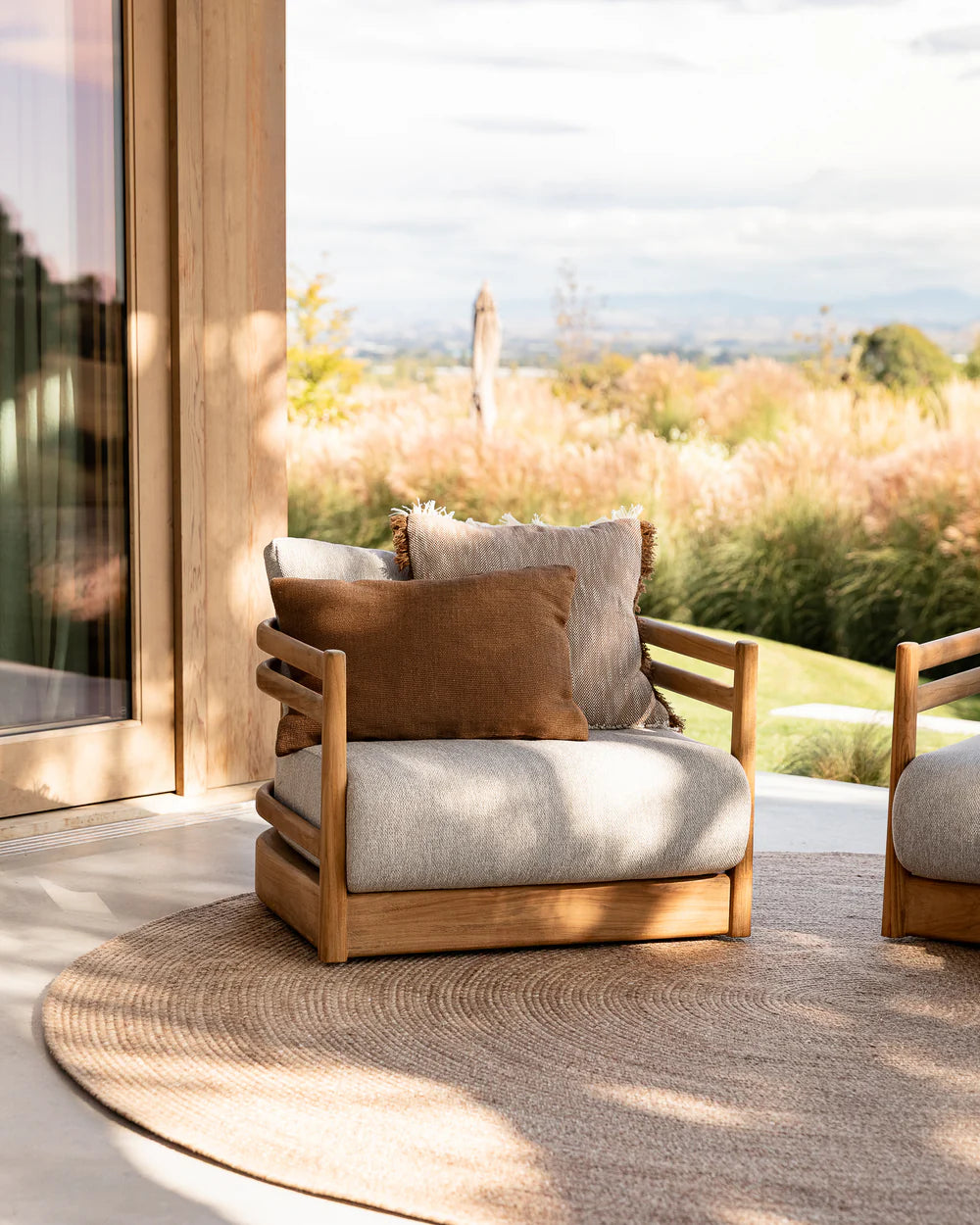 Baya Clipper Outdoor Cushion Cover - Tobacco