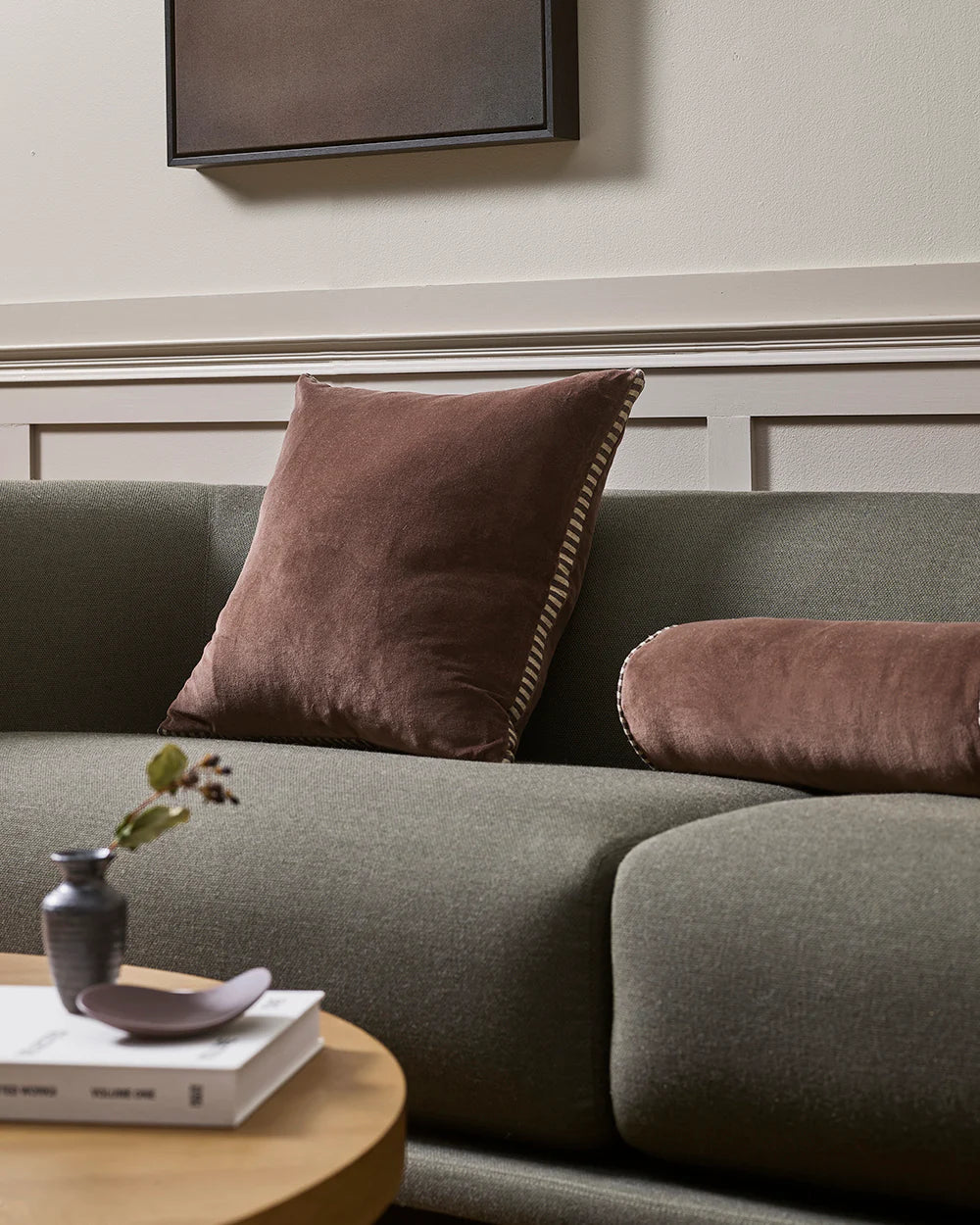 Baya Edward Cushion Cover - Chocolate