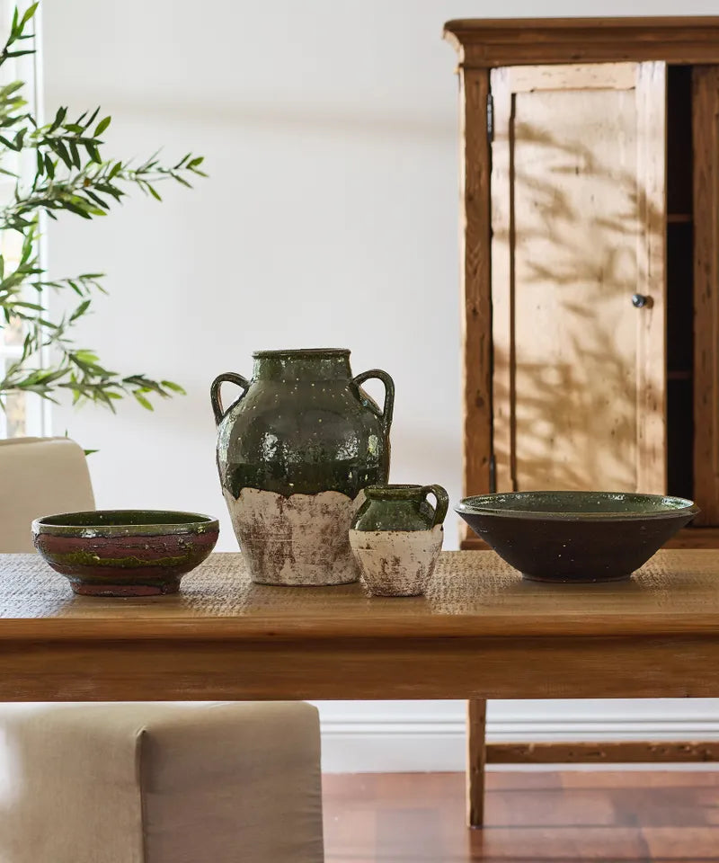 French Country Small Romano Bowl - Green