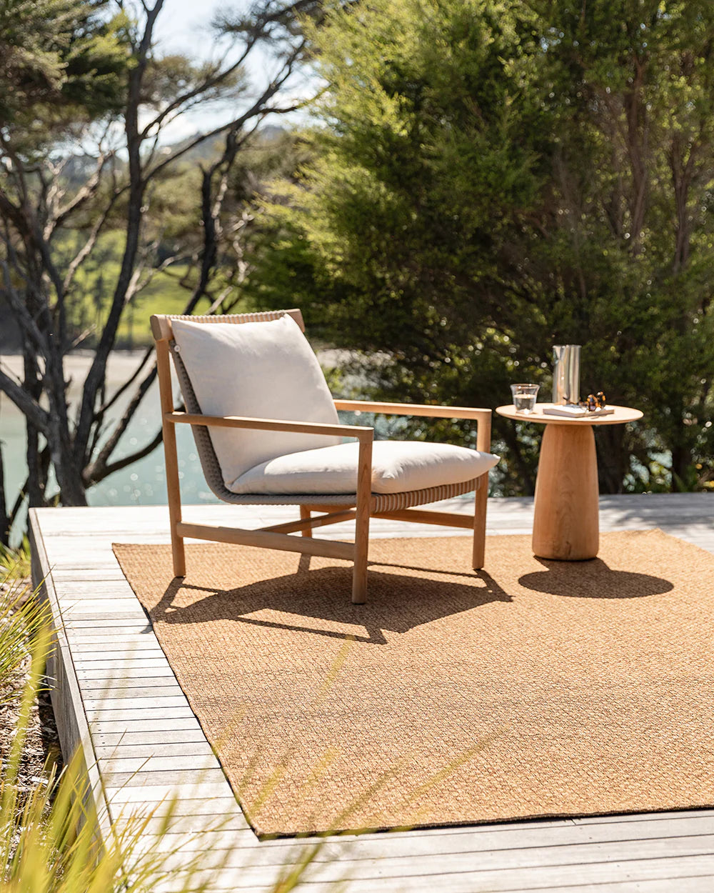 BAYA Flax Teak | Outdoor Rug
