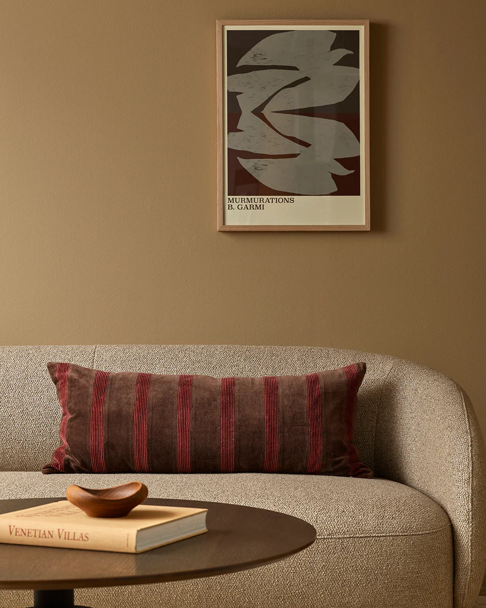 Baya Huxley Lodge Cushion - Chocolate/Cherry
