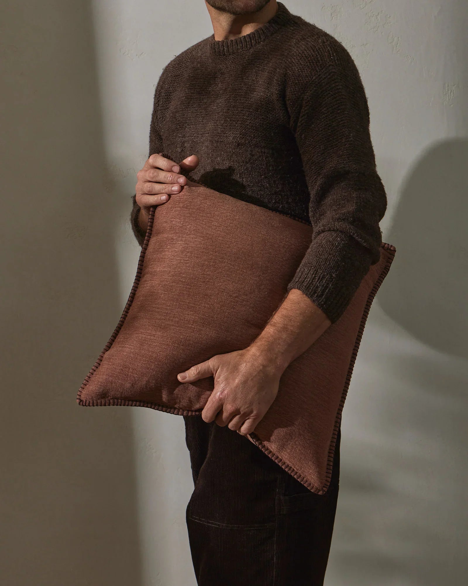 Weave Alba Cushion Cover - Rust