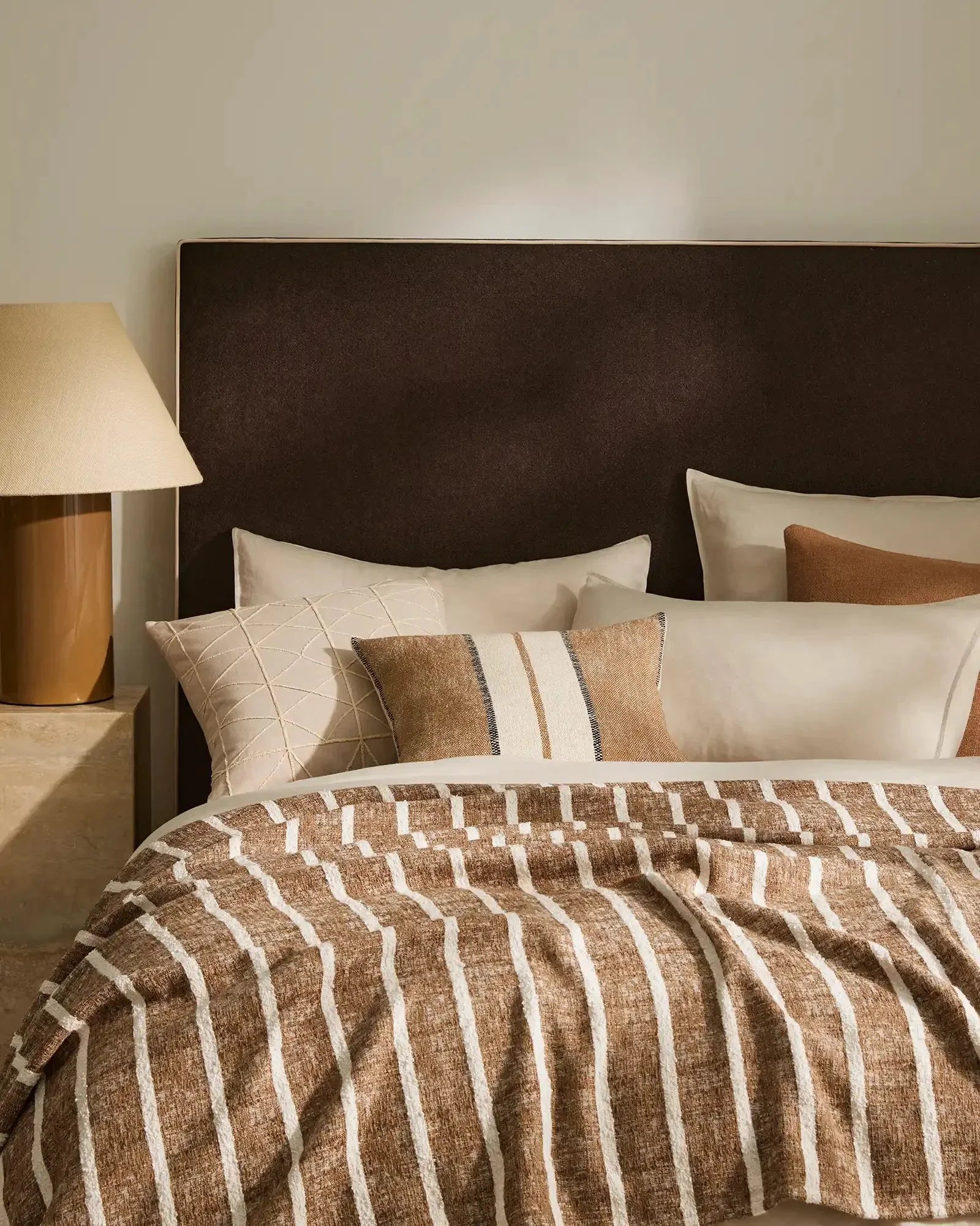 Weave Ottavio Cushion Cover - Cocoa